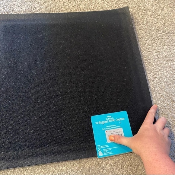 Disney Nightmare Before Christmas Jack Skellington Rubber Doormat Red Zero - Picture 4 of 4